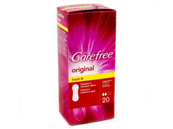 Прокладки ежедневные Carefree "Original Fresh" 2капли 20шт