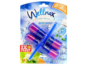 Туалетний блок Wellnax Blue Hygiene, з ароматом лимона, 2х50г