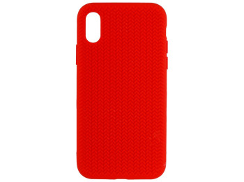 Чехол Silicone Knitted для iPhone X/Xs Copy Цвет 6, Red