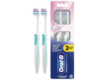 Щітка зубна Oral-B Pro-Sensitive Advanced, ультрам'яка жорсткість, пластик, нейлон, 2шт