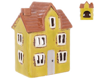 Свічник керамічний у формі Будинку, 11,5х7,5х15см