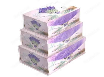 Подарункові коробки Ufo LAVANDER (ціна за набір 3шт) 6900068851757