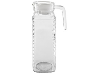 Графин стеклянный с пластиковой крышкой Stenson 1л