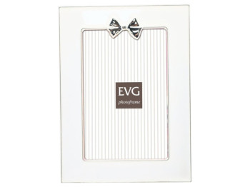 Фоторамка EVG, ONIX E05 White, металл, 10×15 см