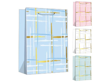Пакет подарочный бумажный XS Lines, 14,5x15x6см