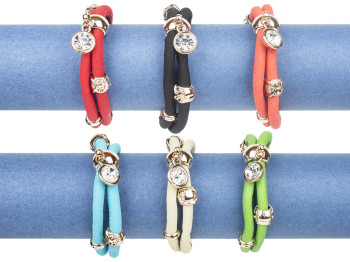 Браслет двойной Сова на застежке