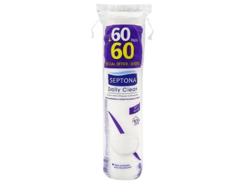 Ватные диски Septona Daily Clean, хлопок, цвет белый (цена за упаковку)