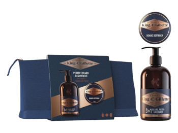 Набор для ухода за бородой Gillette King C. Gillette с шампунем 350 мл и бальзамом 100 мл
