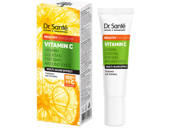 Крем для очей Dr.Sante Vitamin C, від темних кіл та зморшок, з вітаміном C та ніацинамідом, 15мл