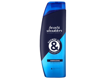 Шампунь и гель для душа против перхоти Head&Shoulders Заряжающий энергией 270мл