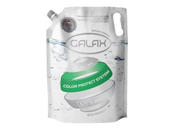 Гель для прання Galax для кольорових речей, концентрований, дойпак, 2л