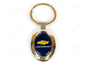Брелок металлический с силиконовой наклейкой "CHEVROLET" 84249