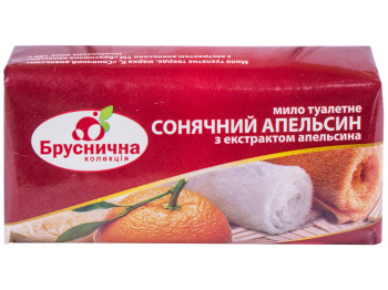Мило туалетне тверде Бруснична колекція Сонячний апельсин, 100г