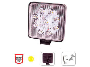 Фара рабочего света Pulso, WLP-27S1S5 SPOT, 9Led х 3W, 10-30V, 27W, 6000K