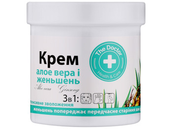 Крем для лица и тела The Doctor Алоэ вера и женьшень, с пантенолом и ниацинамидом, 250мл