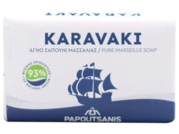 Мыло твёрдое Karavaki классик, 93% натуральных компонентов, аромат свежий, 125 г