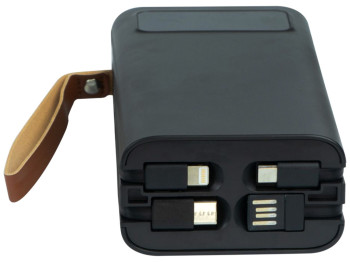 Универсальная мобильная батарея XO PR142 With cable 30000 mAh Цвет Чёрный