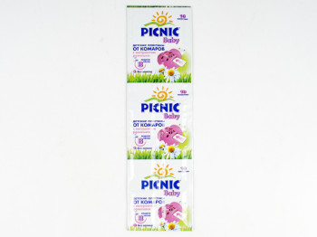 Пластини для фумігатора "Picnic Baby" без запаху 10шт