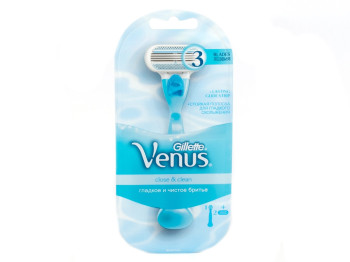 Станок для бритья женский Venus "Close&Clean" + 2 картриджа