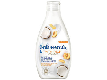 Лосьон-смузи для тела Johnson's Body Care Vita-Rich с йогуртом, кокосом и экстрактом персика 250мл