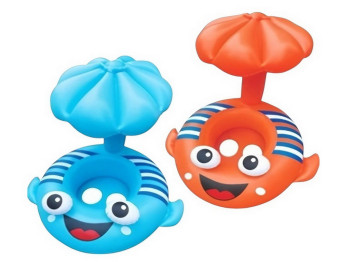 Надувний плотик для плавання Рибка з парасолькою, 80х86см