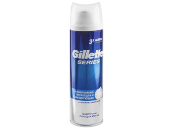 Піна для гоління Gillette Series Conditioning Живить і тонізує, з маслом какао 250мл