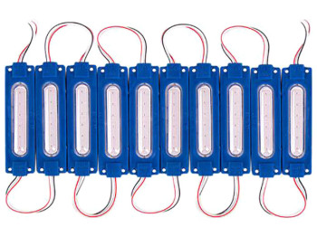 Лента Модуль COB 8cm Blue 12V (цена за 10 модулей в ленте)