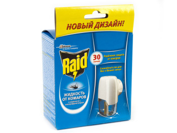 Электрофумигатор Raid +жидкость от комаров "30 ночей"