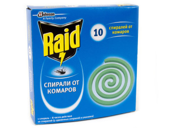 Спирали от комаров Raid 10шт