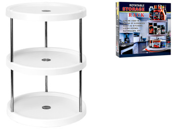 Полка-органайзер вращающаяся, 3 яруса, 32х24,5см