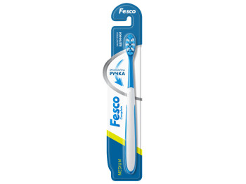 Зубная щетка Fesco Complete Medium синяя.