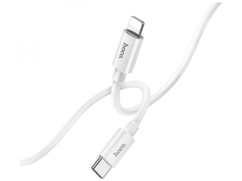 Кабель USB Hoco X87 Magic silicone PD20W Type C to Lightning Цвет Белый