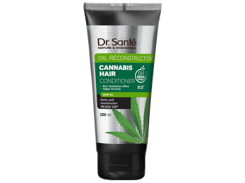Бальзам-ополаскиватель для волос Dr. Sante Cannabis Hair, с маслом амлы и конопли, 200мл