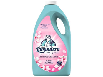 Гель для прання Lavandera Flores de Cerezo, універсальний, концентрат, аромат вишні, 50 циклів, 2,5л