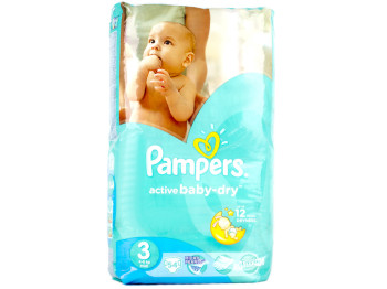 Подгузники Pampers "Active Baby-Dry Midi" (4-9 кг) 54шт