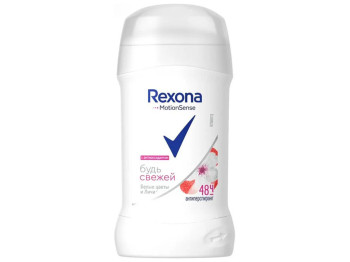Антиперспирант-карандаш Rexona Motionsense Свежесть белых цветов и личи 40мл