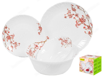 Набор посуды Maestro Розовые цветы (цена за набор 19 предметов)