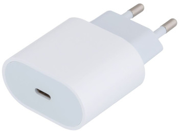 Мережевий зарядний пристрій Apple репліка PD 5V 2A Колір Бiлий