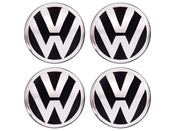 Эмблема для заглушки колесного диска VW, D55, силиконовая (цена на 4шт)
