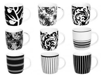 Чашка "Белое и черное" 360мл