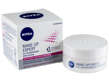 Крем-флюид увлажняющий Nivea Make-Up Expert 2в1 для сухой и чувствительной кожи 50мл