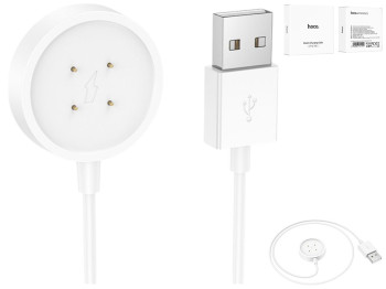 Кабель зарядки для часов Hoco Y24, белый