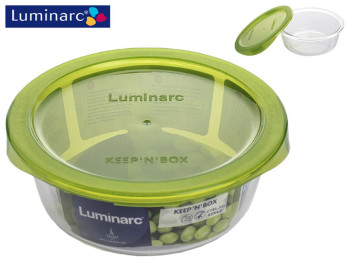 Контейнер стеклянный Luminarc Keep'n Box круглый, с пластиковой крышкой 670мл 52052
