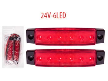 Фонарь габаритный (BL-64906RD 12-24V), 2шт
