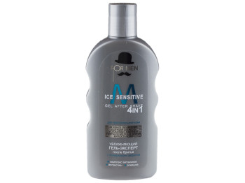 Гель-эксперт после бритья мужской For men "Ice sensitive 4в1" увлажняющий, для чувств. кожи 200мл