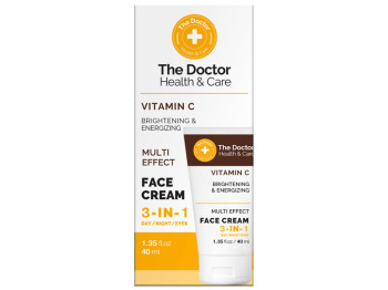 Крем для обличчя Doctor Health and Care Vitamin C 3 в 1, з вітаміном C, 40мл