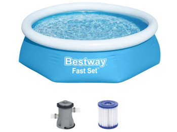Басейн сімейний надувний Fast Set. Bestway 57450