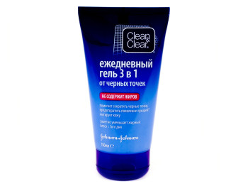 Ежедневный гель для умывания Clean&Clear против черных точек 3в1 150мл 