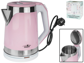 Чайник электрический Stenson Double wall розовый 1,8л 1800W