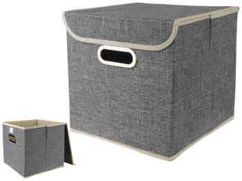 Ящик ПВХ для хранения вещей Besser Grey 25х25х25см 252525CB